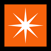 Émoji ✴️ étoile Huit Branches sur Microsoft Windows 11.