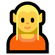 🧝 Emoji Elfo na Microsoft Windows 11.