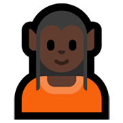🧝🏿 Emoji Elfo: Pele Escura na Microsoft Windows 11.