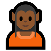 🧝🏾 Emoji Elf(e): mitteldunkle Hautfarbe Microsoft Windows 11.
