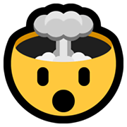 Emoji 🤯 Testa Che Esplode su Microsoft Windows 11.