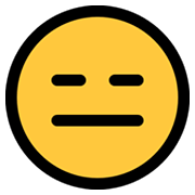 😑 Emoji Cara Sin Expresión en Microsoft Windows 11.