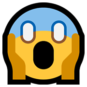 Emoji 😱 Faccina Terrorizzata su Microsoft Windows 11.