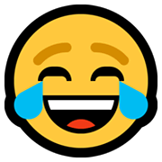 😂 Emoji Cara Llorando De Risa en Microsoft Windows 11.