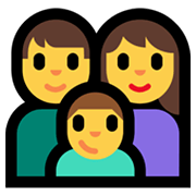 👪 Emoji Familie Microsoft Windows 11.