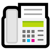 Emoji 📠 Fax su Microsoft Windows 11.