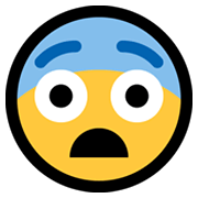 😨 Emoji Rosto Amedrontado na Microsoft Windows 11.