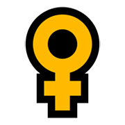 ♀️ Emoji Signo Femenino en Microsoft Windows 11.