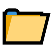 Emoji 📁 Cartella File su Microsoft Windows 11.