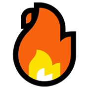 🔥 Emoji Fuego en Microsoft Windows 11.