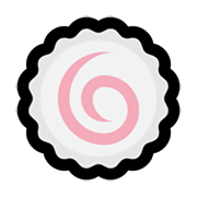 🍥 Emoji Pastel De Pescado Japonés en Microsoft Windows 11.