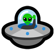 Emoji 🛸 Disco Volante su Microsoft Windows 11.