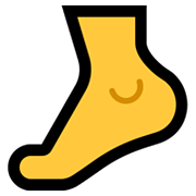 Emoji 🦶 Piede su Microsoft Windows 11.