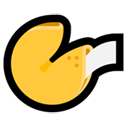 Emoji 🥠 Biscotto Della Fortuna su Microsoft Windows 11.