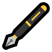 Emoji 🖋️ Penna Stilografica su Microsoft Windows 11.