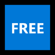 Emoji 🆓 Pulsante FREE su Microsoft Windows 11.