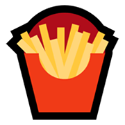 Emoji 🍟 Patatine su Microsoft Windows 11.