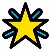 Émoji 🌟 étoile Brillante sur Microsoft Windows 11.