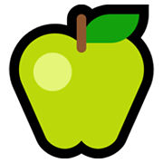 Emoji 🍏 Mela Verde su Microsoft Windows 11.
