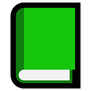 📗 Emoji grünes Buch Microsoft Windows 11.