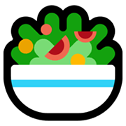 Emoji 🥗 Insalata Verde su Microsoft Windows 11.