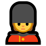 Emoji 💂 Guardia su Microsoft Windows 11.