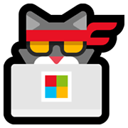 Émoji 🐱‍💻 Chat pirate sur Microsoft Windows 11.