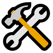 🛠️ Emoji Hammer und Schraubenschlüssel Microsoft Windows 11.