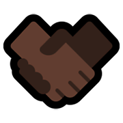 🤝🏿 Emoji Handschlag, dunkle Hautfarbe Microsoft Windows 11.
