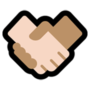 🤝🏻 Emoji Aperto De Mãos, Pele Clara na Microsoft Windows 11.