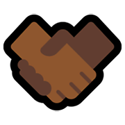 🤝🏾 Emoji Handschlag, mitteldunkle Hautfarbe Microsoft Windows 11.