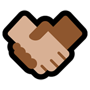 🤝🏼 Emoji Handschlag, mittelhelle Hautfarbe Microsoft Windows 11.