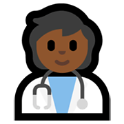 🧑🏾‍⚕️ Emoji Profesional Sanitario: Tono De Piel Oscuro Medio en Microsoft Windows 11.