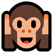 🙉 Emoji sich die Ohren zuhaltendes Affengesicht Microsoft Windows 11.