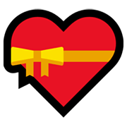 💝 Emoji Corazón Con Lazo en Microsoft Windows 11.