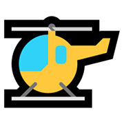 Emoji 🚁 Elicottero su Microsoft Windows 11.