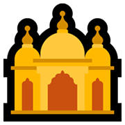 🛕 Emoji Templo Hindu na Microsoft Windows 11.