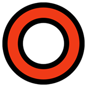 Emoji ⭕ Cerchio su Microsoft Windows 11.