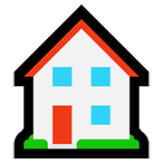 🏠 Emoji Casa en Microsoft Windows 11.