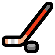 Emoji 🏒 Hockey Su Ghiaccio su Microsoft Windows 11.