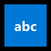 🔤 Emoji Eingabesymbol lateinische Buchstaben Microsoft Windows 11.