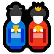 🎎 Emoji Muñecas Japonesas en Microsoft Windows 11.