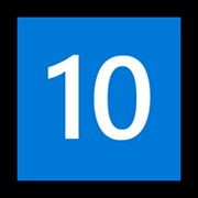 Emoji 🔟 Tasto: 10 su Microsoft Windows 11.