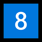 8️⃣ Emoji Teclas: 8 en Microsoft Windows 11.