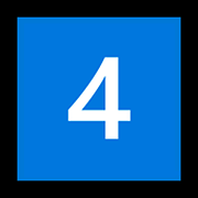 4️⃣ Emoji Teclas: 4 en Microsoft Windows 11.