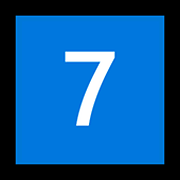 Emoji 7️⃣ Tasto: 7 su Microsoft Windows 11.