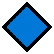 🔷 Emoji Losango Azul Grande na Microsoft Windows 11.