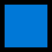 Emoji 🟦 Quadrato Blu su Microsoft Windows 11.