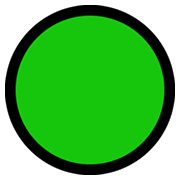 🟢 Emoji grüner Kreis Microsoft Windows 11.