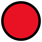 Emoji 🔴 Cerchio Rosso su Microsoft Windows 11.